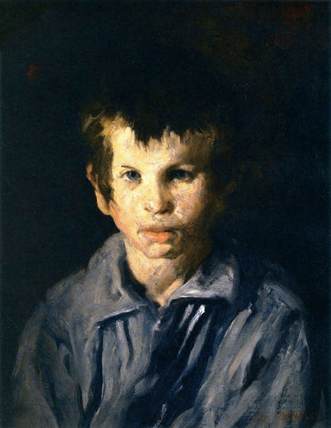 George Bellows - Cross-Eyed Boy (1906) Signed - 17" x 22" Fine Art Print