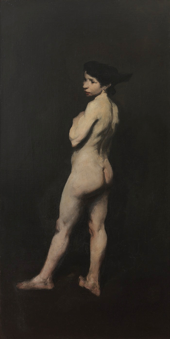 George Bellows - Miss Bentham Standing Nude (1906) - 17" x 22" Fine Art Print