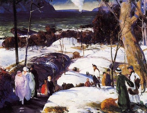 George Bellows - Easter Snow (1915) - 17" x 22" Fine Art Print