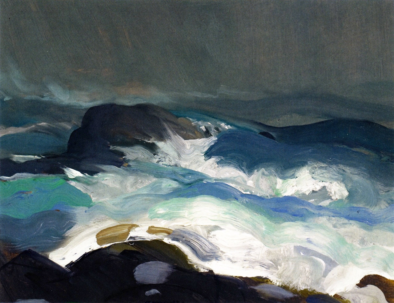 George Bellows - Sea in Fog (1913) - 17" x 22" Fine Art Print