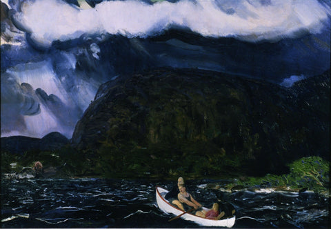 George Bellows - In a Rowboat (1916) - 17" x 22" Fine Art Print