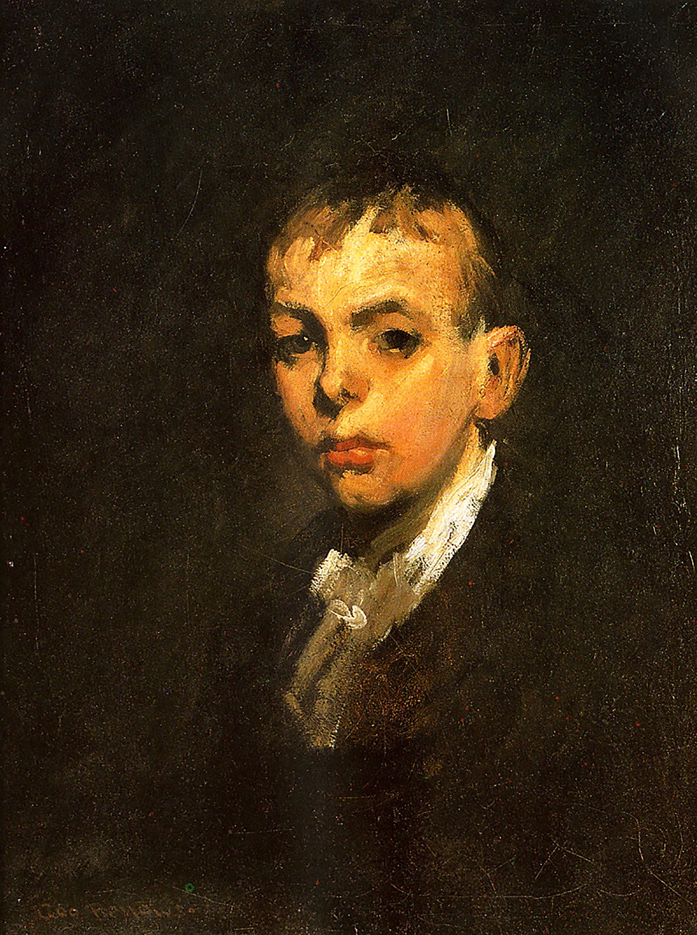 George Bellows - Head of Boy (1905) Signed - 17" x 22" Fine Art Print