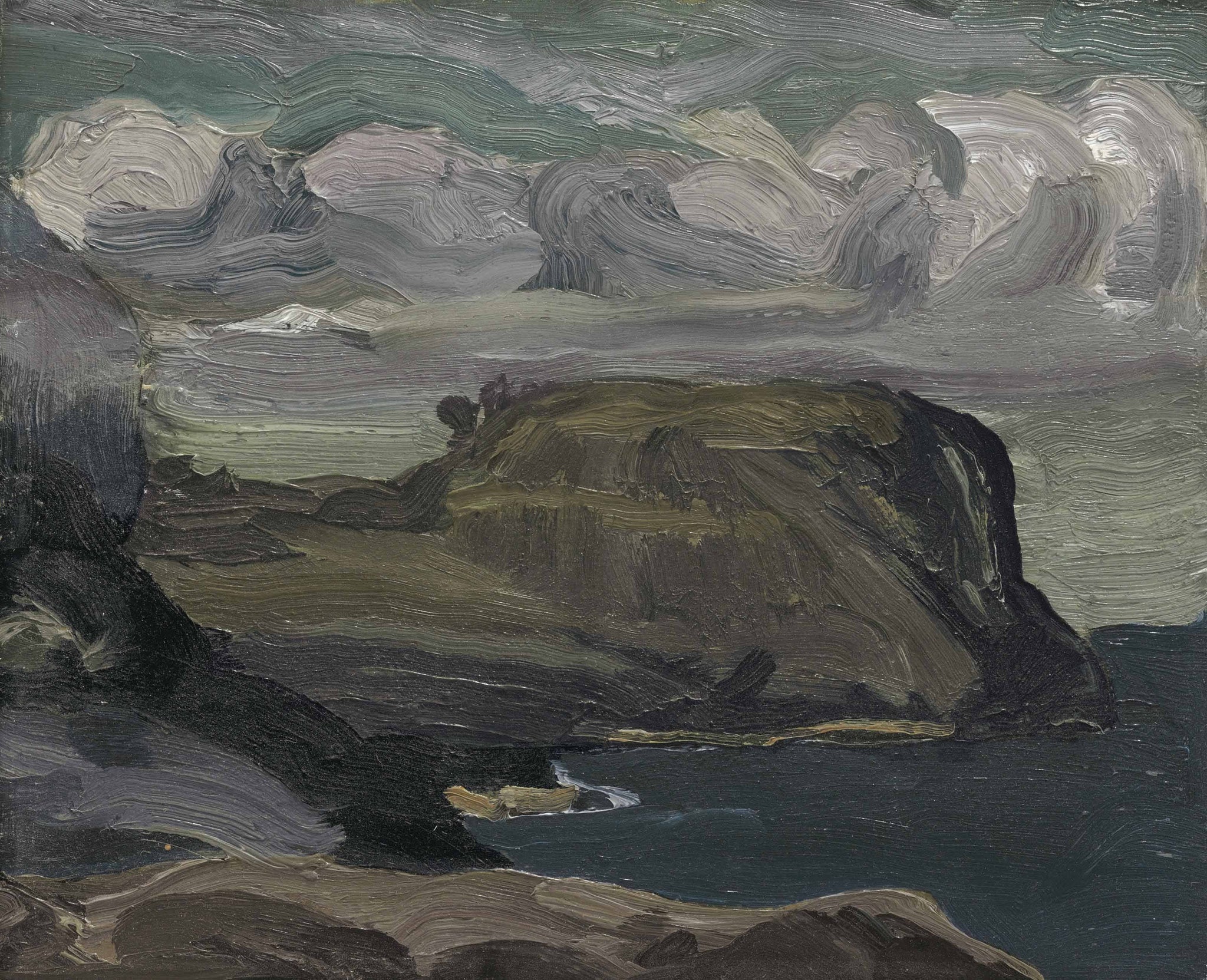 George Bellows - Rocks and Coast (1911) - 17" x 22" Fine Art Print