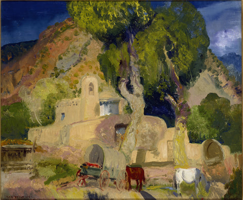 George Bellows - Santuario de Chimata (1917) Signed - 17" x 22" Fine Art Print