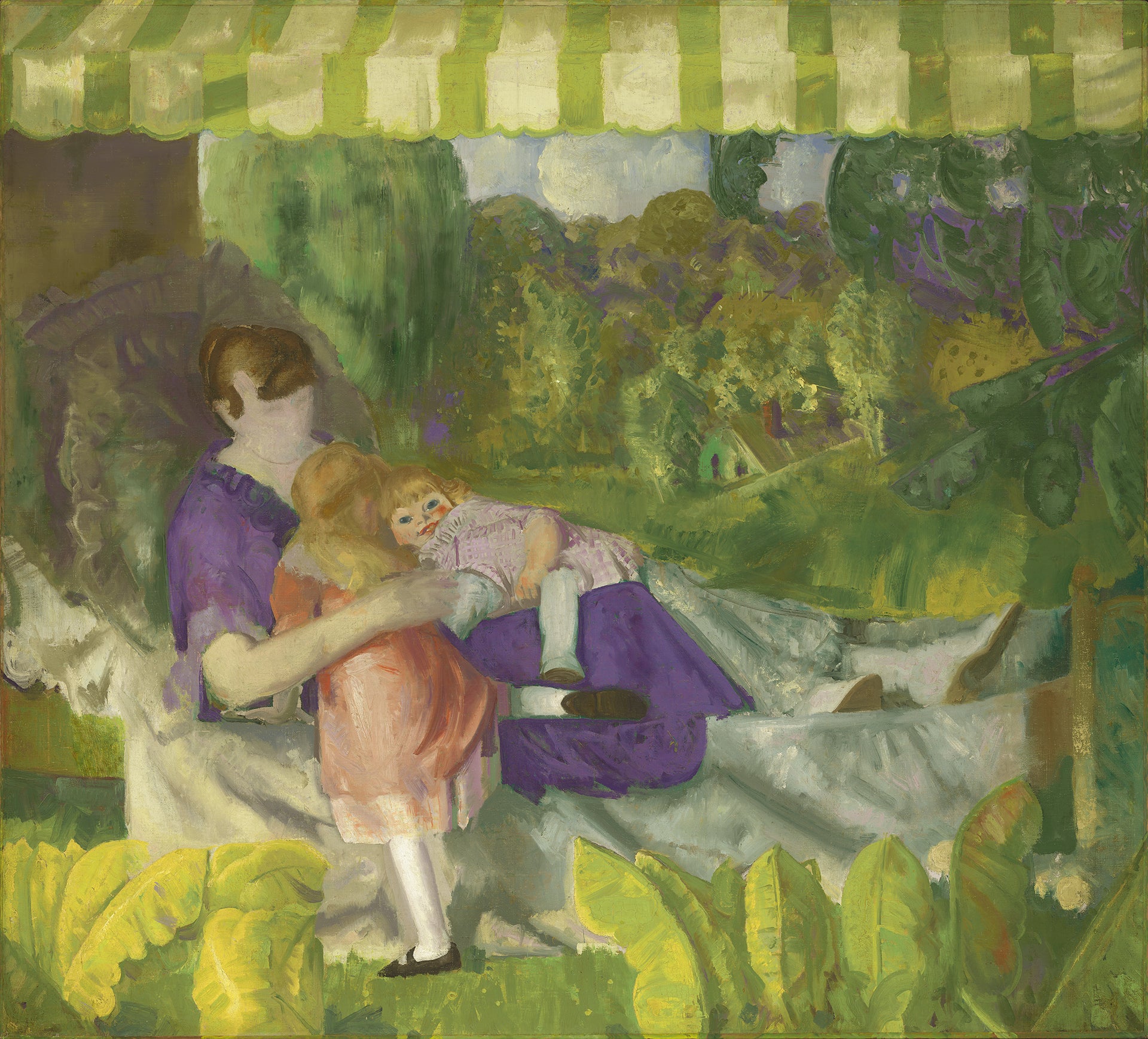 George Bellows - My Family (1916) Mother & Children - 17" x 22" Fine Art Print