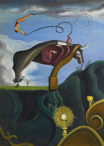 Oscar Dominguez - Toro y Torero (1934-35) Surrealism - 17" x 22" Fine Art Print