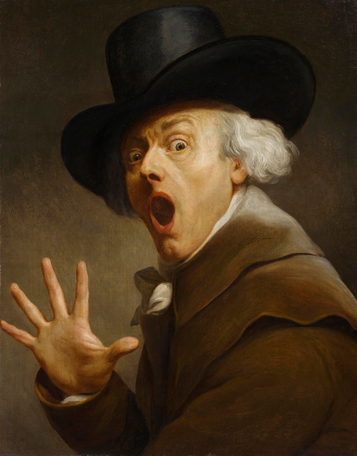 Joseph Ducreux - The Surprise in Terror (1790) - 17" x 22" Fine Art Print