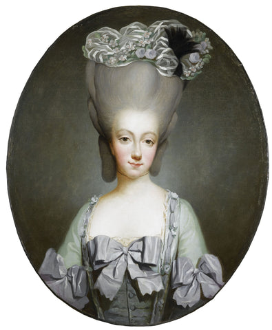 Joseph Ducreux - Portrait of Princess Maria Theresa Countess of Savoy (1775) - 17"x22" Fine Art Print