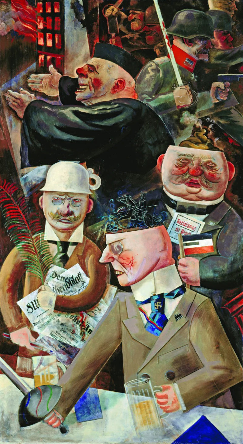 George Grosz - Pillars of Society (1926) - 17" x 22" Fine Art Print