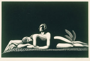 Rockwell Kent - The Lovers (1928) Signed - 17" x 22" Fine Art Print