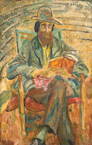 Duncan Grant - Lytton Strachey (1913) Signed - 17" x 22" Fine Art Print