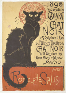 Théophile-Alexandre Steinlen - Reopening of the Chat Noir Cabaret (1896) - 17"x22" Fine Art Print