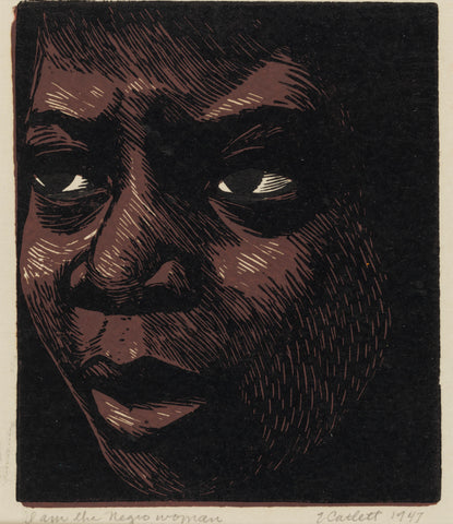 Elizabeth Catlett - I am the Negro Woman (1947) Signed - 17" x 22" Fine Art Print