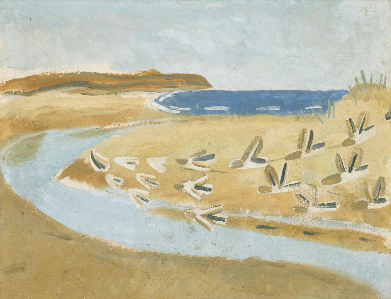 Winifred Nicholson - Sandpipers, Alnmouth (1933) - 17" x 22" Fine Art Print