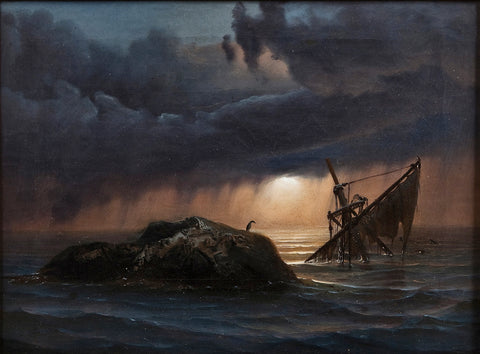 Knud Andreassen Baade - Shipwreck (1845) - 17" x 22" Fine Art Print