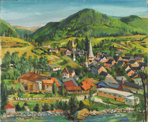 Loïs Mailou Jones - Arreau, Hautes-Pyrénées 1949 Signed - 17"x22" Fine Art Print