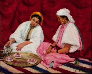 Dario Villares Barbosa - Women of Tangier (1922) Signed - 17"x22" Fine Art Print