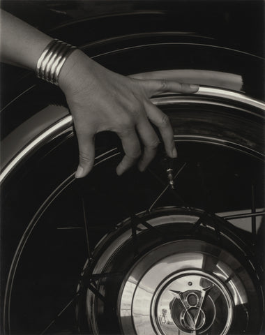 Alfred Stieglitz - Georgia O'Keeffe's Hand on V8 Car Wheel (1935) - 17"x22" Print