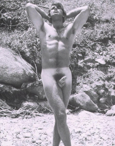 Bruce Bellas of LA - Vintage Nude Male Erection 1960s Gay Interest Homoerotic - 17" x 22" Fine Art Print