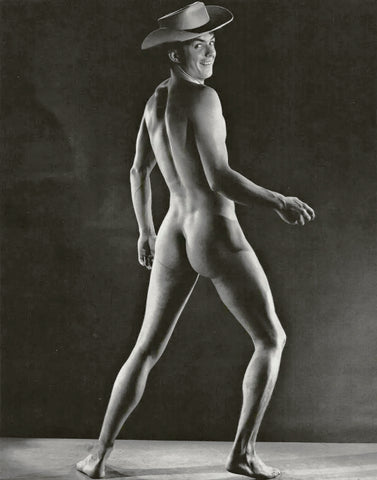 Bruce of LA - Vintage Nude Gay Cowboy Butt 1950s Smile - 17" x 22" Fine Art Print