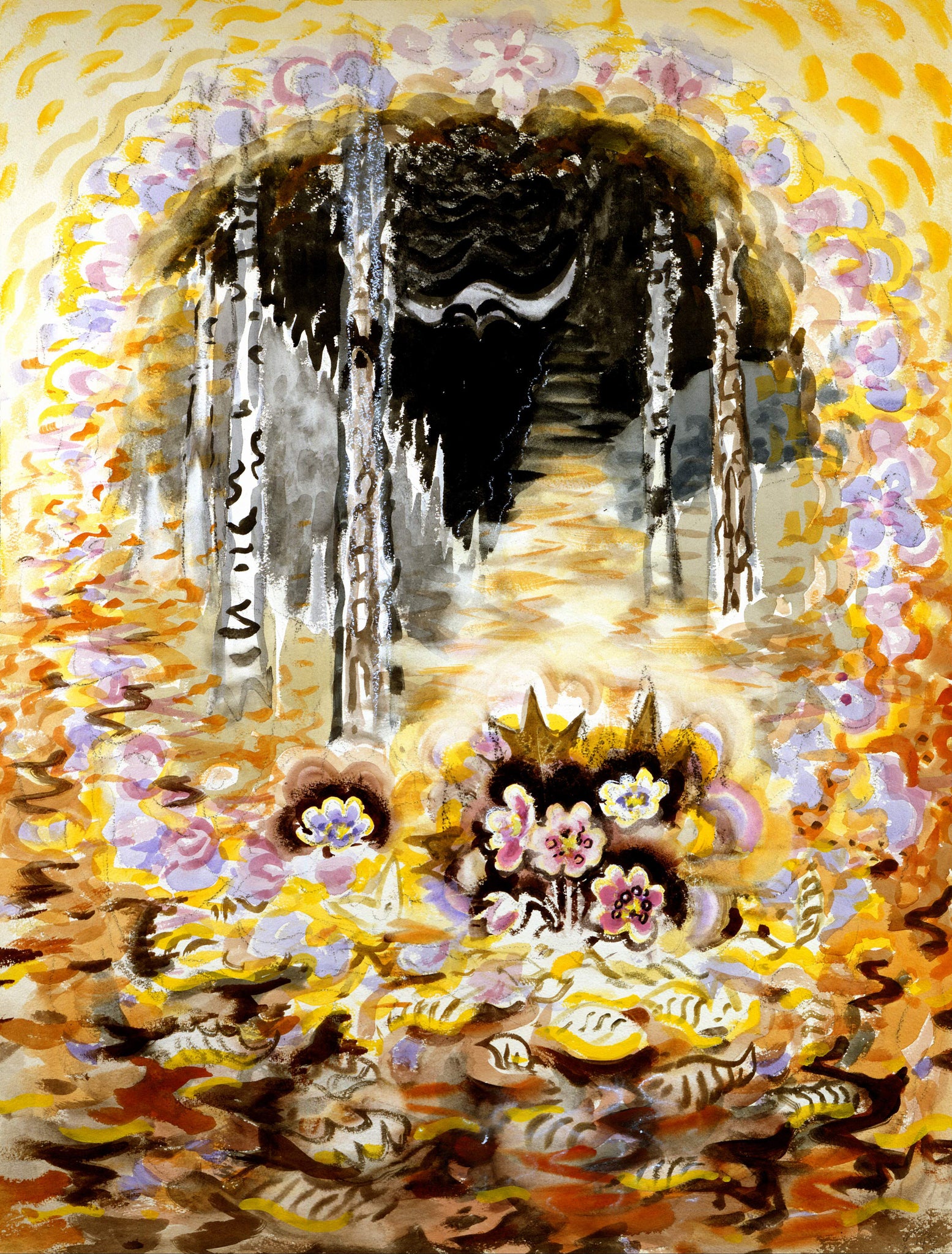 Charles E. Burchfield - The Fragrance of Spring (1914) - 17"x22" Fine Art Print