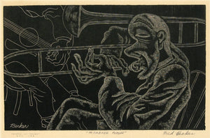 Fred Becker - The Trombone Player (1936) - 17" x 22" Fine Art Print