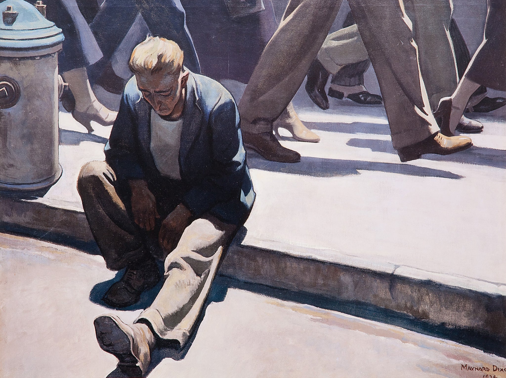 Maynard Dixon - The Forgotten Man (1934) - 17" x 22" Fine Art Print