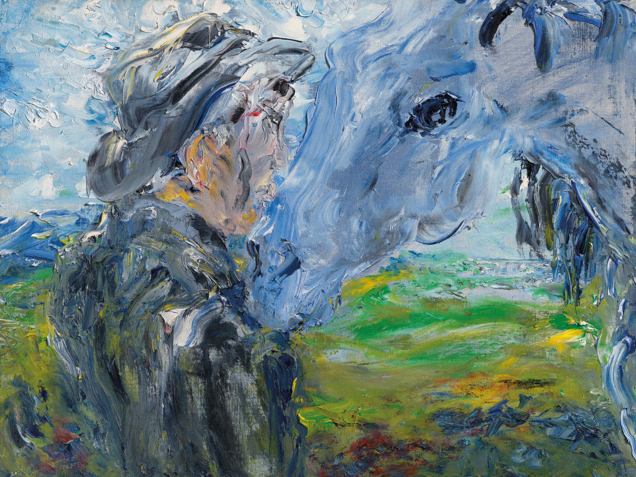 Jack Butler Yeats - Until We Meet Again (1949) - 17" x 22" Fine Art Print