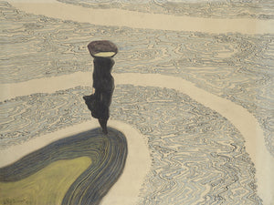 Léon Spilliaert - Woman at the Shoreline (1910) - 17" x 22" Fine Art Print