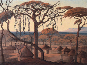 Jacobus Hendrik Pierneef - A View Over Chuniespoort (1945) - 17"x22" Art Print