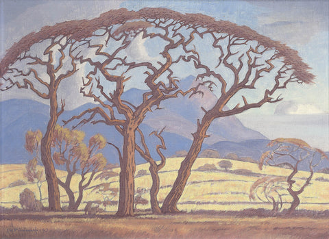 Jacobus Hendrik Pierneef - South African Landscape (1930s) - 17" x 22" Art Print