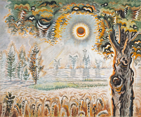 Charles Burchfield - July Drought Sun (1949-60) - 17" x 22" Fine Art Print