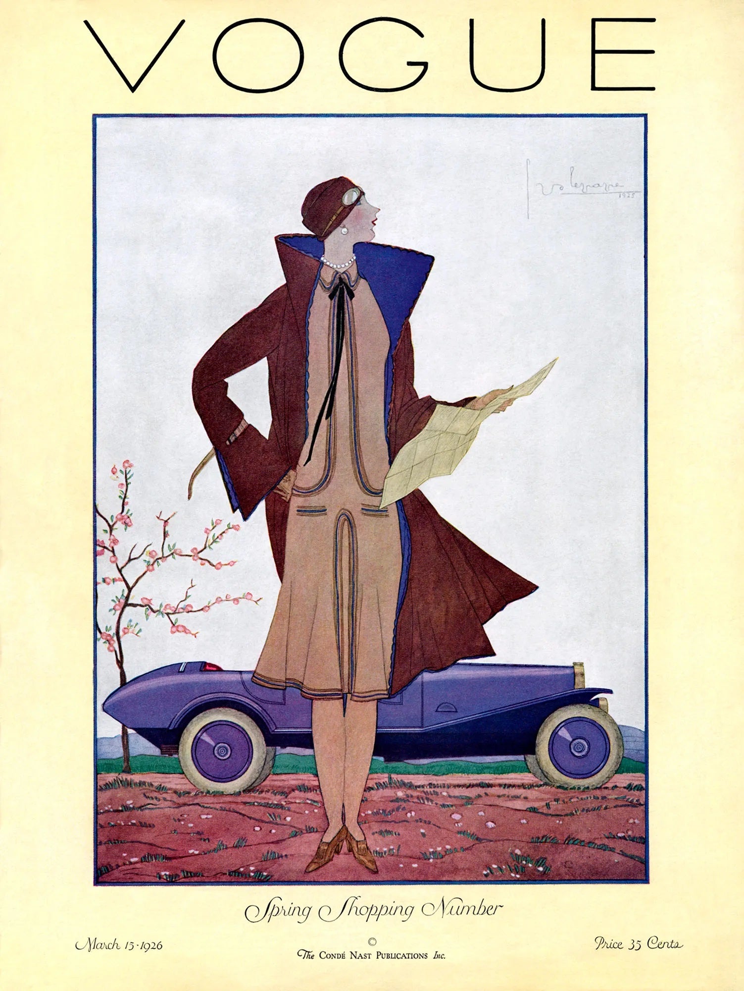 Georges LePape - Vogue Fashion Cover Art Jazz Age (1926) - 17" x 22" Art Print