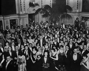 The Shining Ballroom Photo w/Bernie Sanders Mittens Hidden - 17" x 22" Art Print