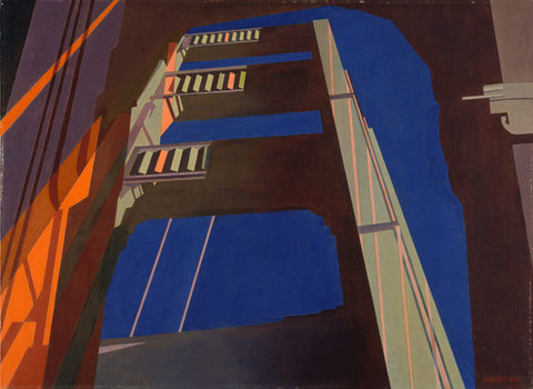 Charles Sheeler - Golden Gate Bridge (1955) San Francisco - 17" x 22" Art Print