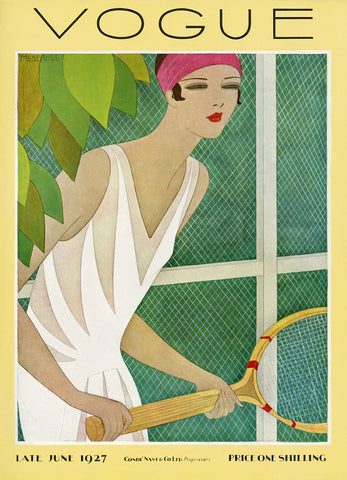 Meserole - Vogue Vintage Fashion Cover Tennis (1927) - 17" x 22" Fine Art Print