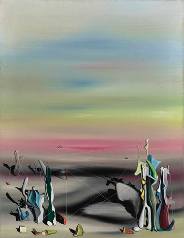 Yves Tanguy - La Lumière, La Solitude (1940) Surrealism - 17"x22" Fine Art Print