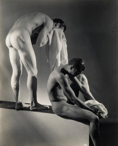 George Platt Lynes - Pair of Male Nude Studies 1930s - 17" x 22" Fine Art Print