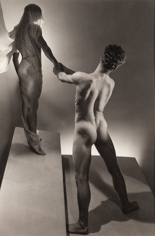 George Platt Lynes - Orpheus and Eros Nude (1948) - 17" x 22" Fine Art Print