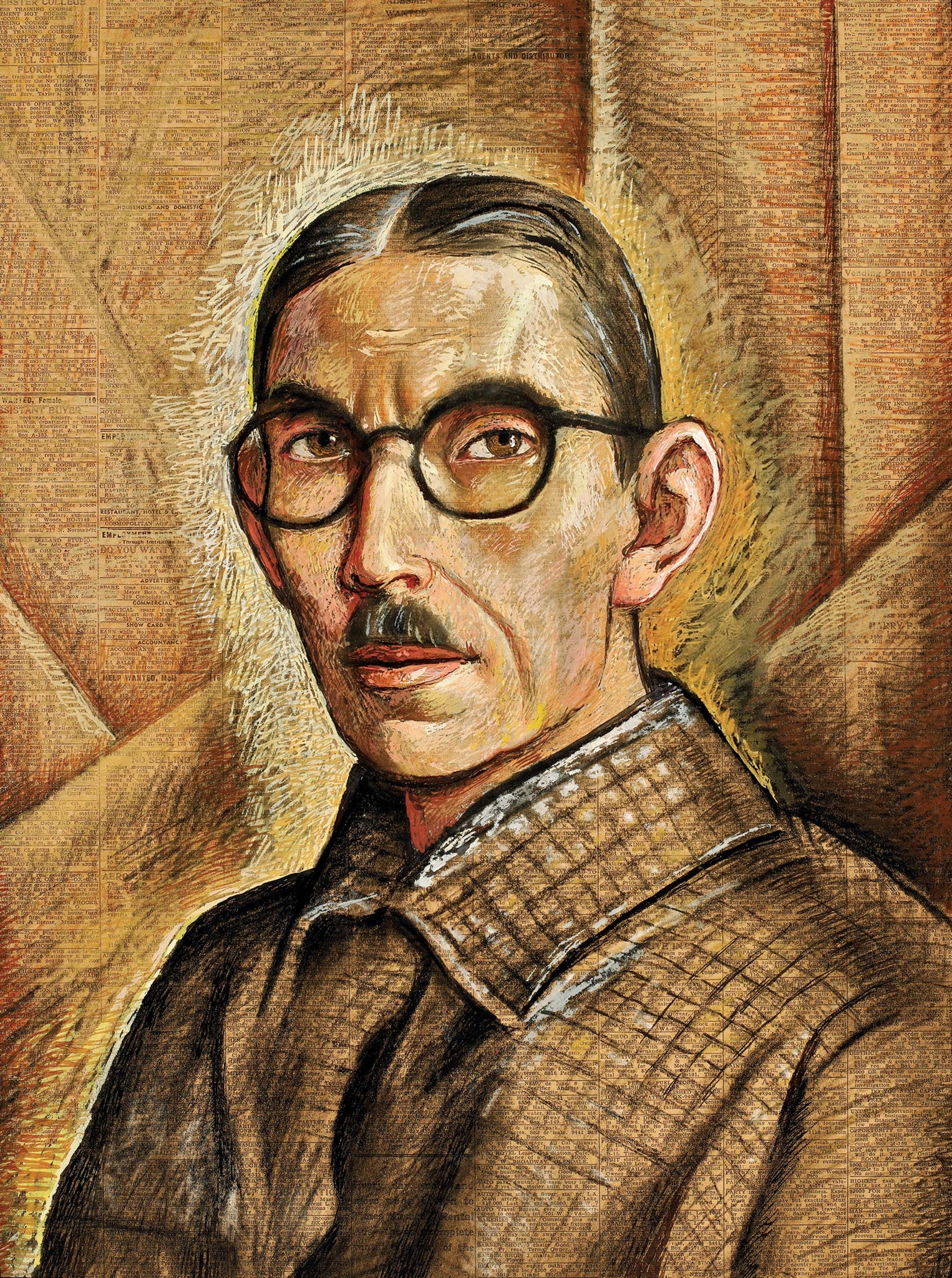 Alfredo Ramos Martinez - Self Portrait (1938) - 17" x 22" Fine Art Print