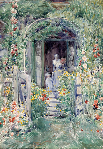 Childe Hassam - The Garden in its Glory (1892) - 17" x 22" Fine Art Print