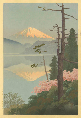 Ito Yuhan - Mount Fuji from Taganoura Bay (circa 1930s) - 17"x22" Fine Art Print