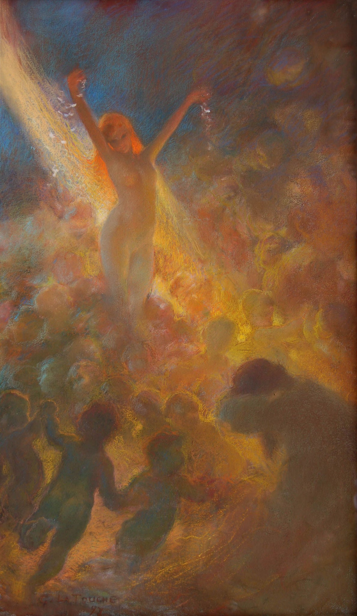 Gaston de la Touche - The Temptation (1892) - 17" x 22" Fine Art Print