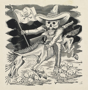 Jose Guadalupe Posada - La Gran Calavera de Emiliano Zapata (1911) - 17"x22" Print