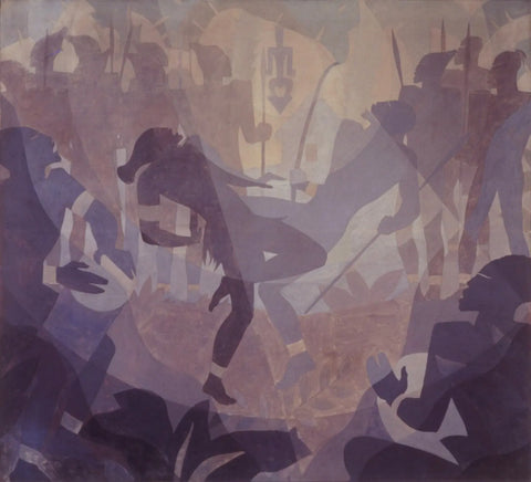 {{ product_title }} Fine Art Print | {{ product_vendor }} Jakero77 Aaron Douglas - The Negro in African Setting (1934) - 17" x 22" Fine Art Print Art Print  Jakero77