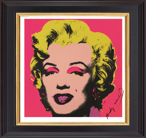 Andy Warhol Original (1967) Signed Marilyn Monroe Pink - 15" x 15" Fine Art Print