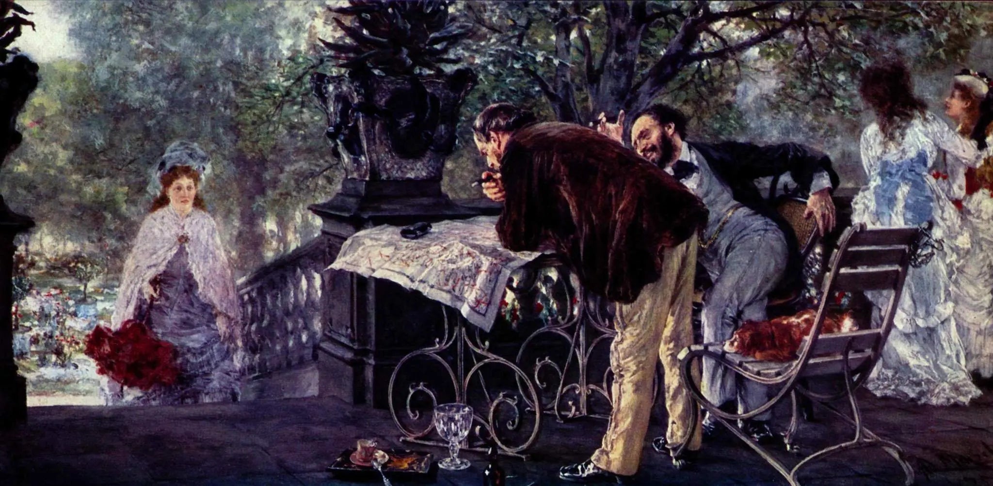 {{ product_title }} Fine Art Print | {{ product_vendor }} Jakero77 Adolph Erdmann von Menzel- Travel Plans (1875) Signed - 17" x 22" Fine Art Print Art Print  Jakero77