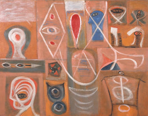 {{ product_title }} Fine Art Print | {{ product_vendor }} Jakero77 Adolph Gottlieb - The Alchemist (1945) - 17" x 22" Fine Art Print Art Print  Jakero77