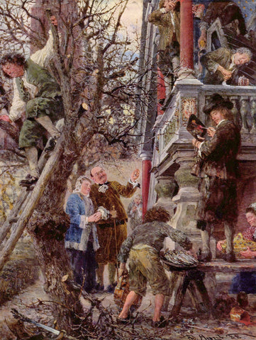 {{ product_title }} Fine Art Print | {{ product_vendor }} Jakero77 Adolph von Menzel - Beati Possidentes (Blessed are those who have) 1888 Signed - 17"x22" FIne Art Print Art Print  Jakero77
