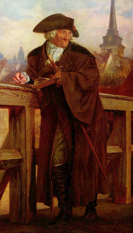 {{ product_title }} Fine Art Print | {{ product_vendor }} Jakero77 Adolph von Menzel - Chodowiecki on Jannowitz Bridge (1859) - 17" x 22" Art Print Art Print  Jakero77